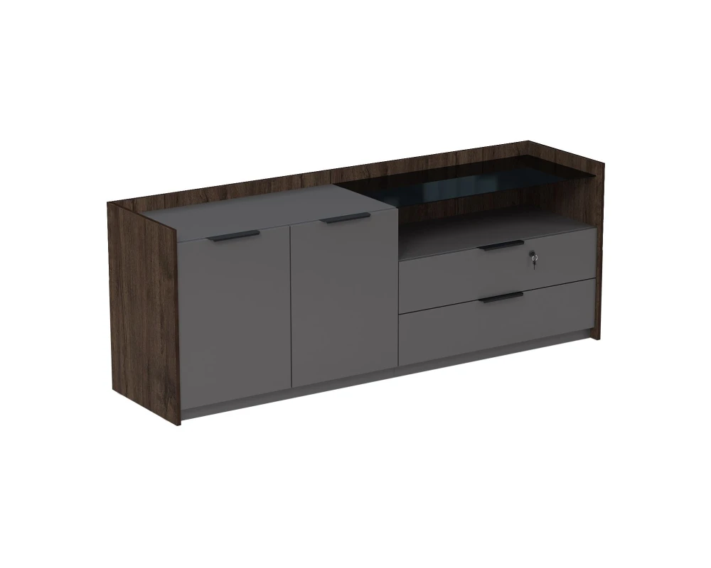 Тумба опорная, двусоставная (УНИВЕРСАЛЬНАЯ: ПРАВАЯ/ЛЕВАЯ) (1768x460x670) МАГНЕТИК / MAGNETIC