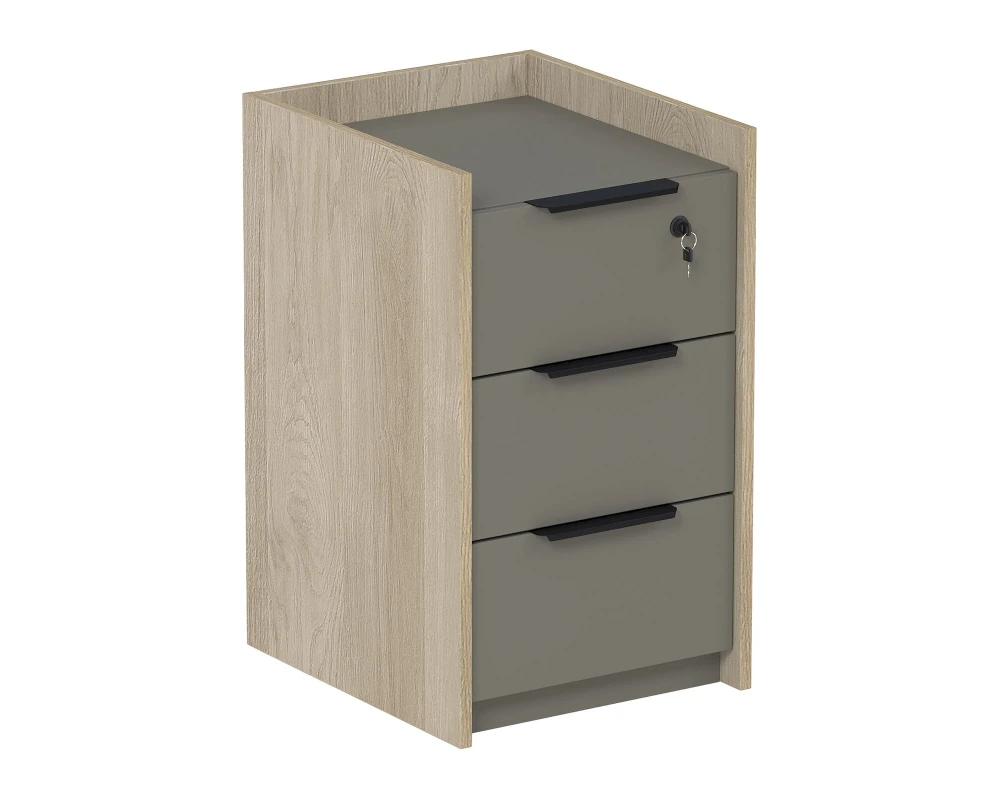 Тумба подкатная, с ящ (метаб), с код замком 400x460x670 МАГНЕТИК / MAGNETIC