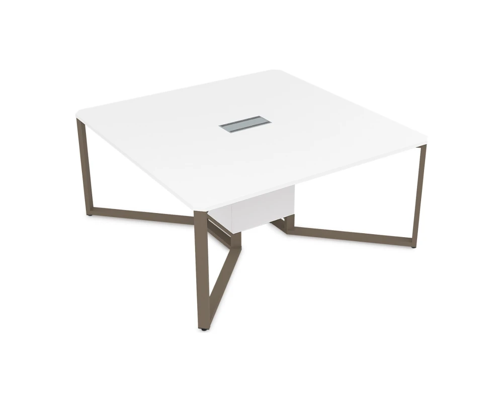 Стол-квадрат Бенч, начальный модуль (1600x1600x750) САММИТ / SUMMIT