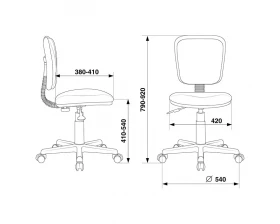 Кресло Бюрократ CH-204NX/PENCIL-GN images
