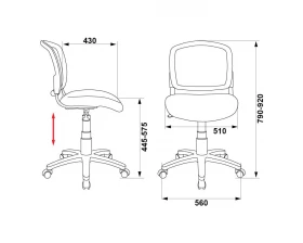 Кресло Бюрократ CH-296NX/Tattoo images