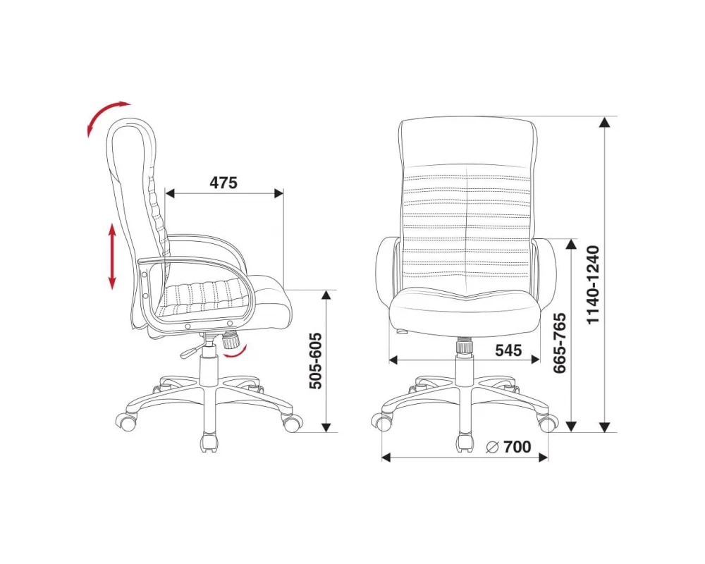 Кресло Бюрократ KB-10LITE/BLACK