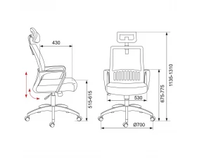 Кресло Бюрократ MC-201-H images