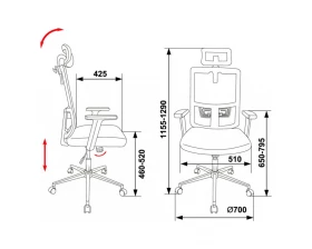 Кресло Бюрократ MC-612-H images