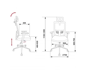 Кресло Бюрократ MC-W612-H images