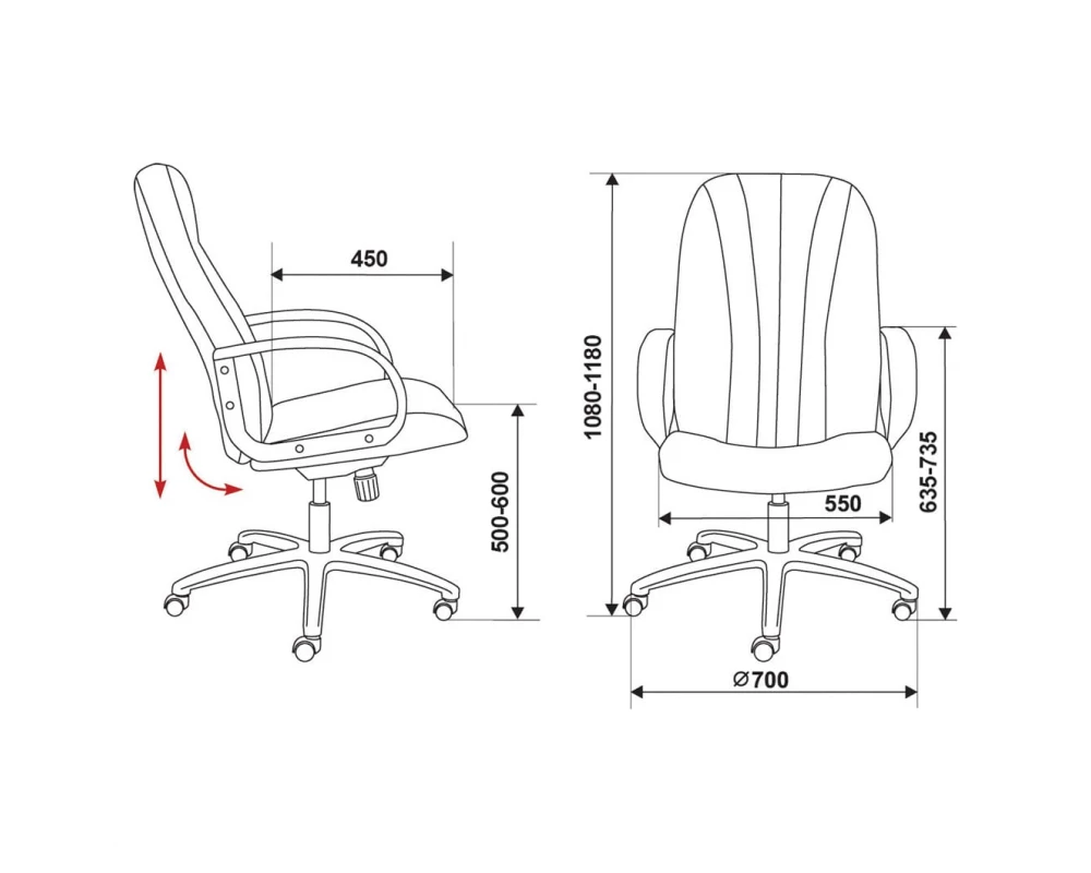 Кресло Бюрократ T-898 ECO