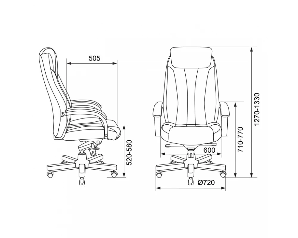 Кресло Бюрократ T-9922WALNUT