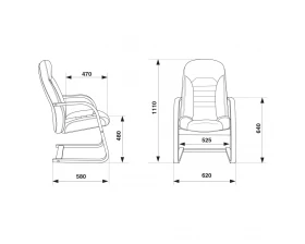 Кресло Бюрократ T-9923WALNUT-AV images