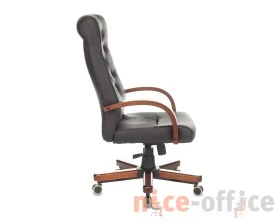 Кресло Бюрократ T-9928WALNUT/ECO Экокожа, Черный images