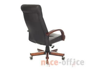 Кресло Бюрократ T-9928WALNUT/ECO Экокожа, Черный images