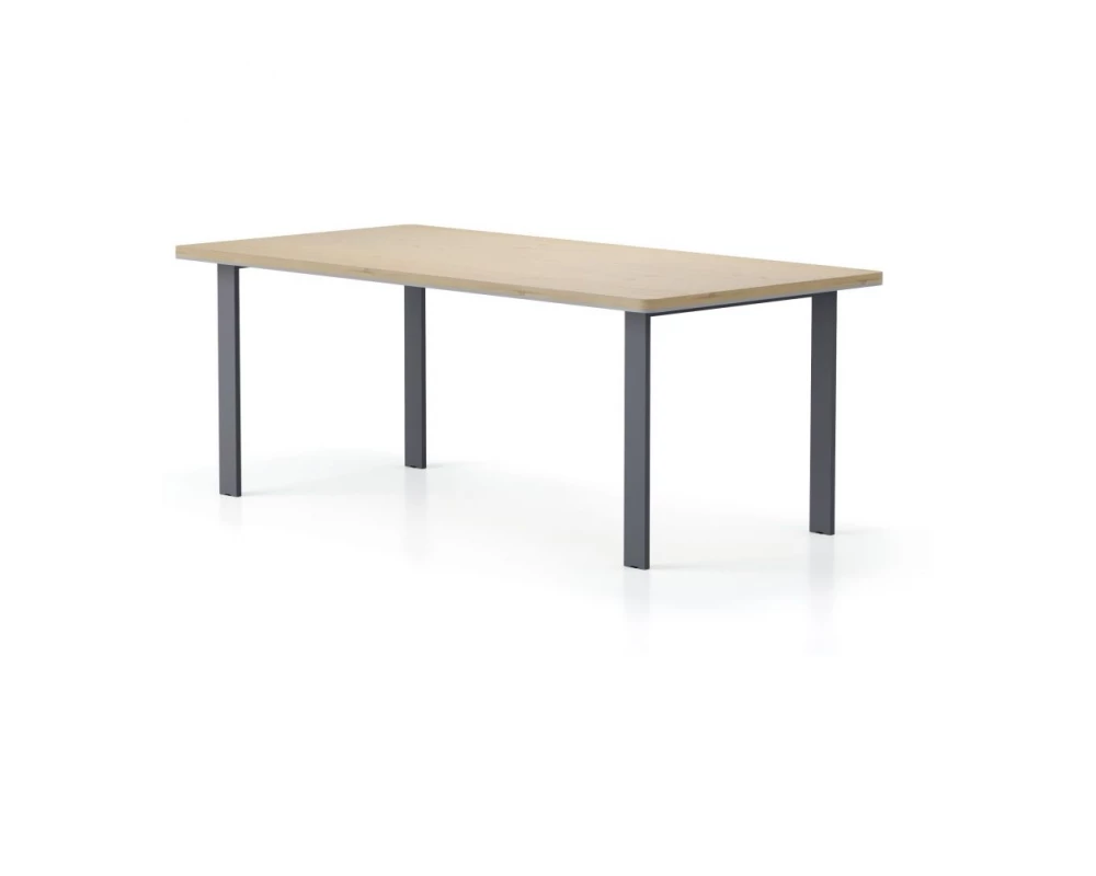 Стол прямой, П-образные опоры 200х85х75 Activ Director Акация светлая/Антрацит