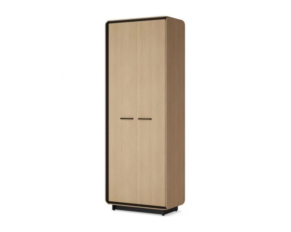 Шкаф закрытый 82,2х47,4х226,2 Gio Дуб парма/Черный