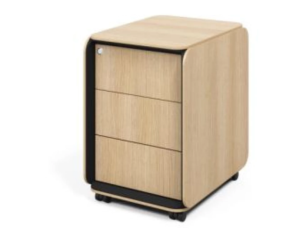 Тумба мобильная 43,1х53,2х62,1 Gio Дуб парма/Черный