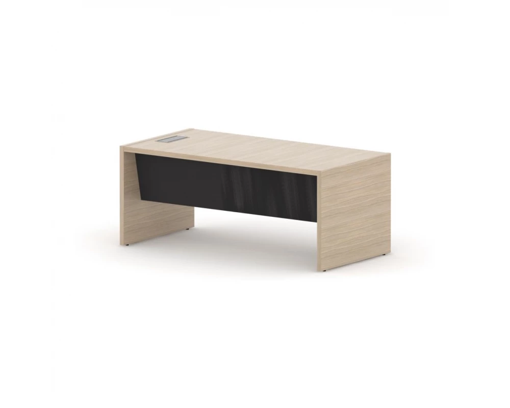 Стол руководителя с печатью линии 180х90х78 Taurus Дуб скандинавский/Черный графит