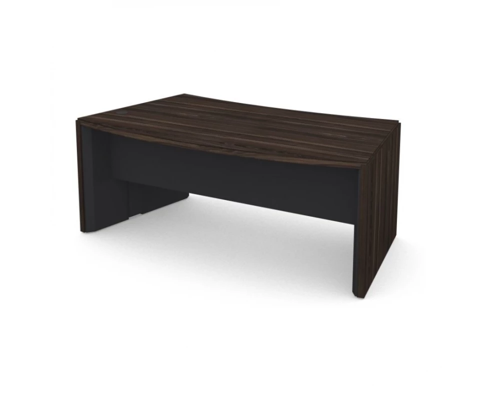 Стол руководителя радиальный правый new 193,3х107,3х75,3 Vegas (df) Дуб монтенегро/Черный