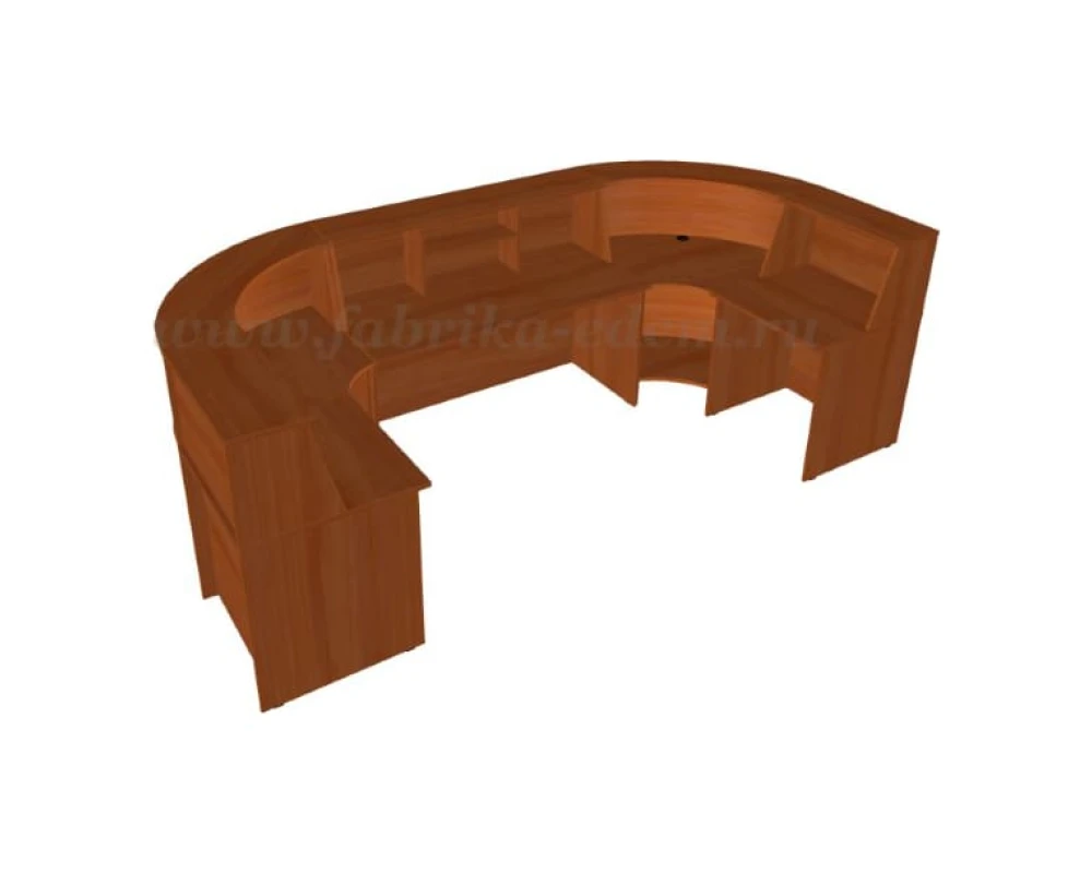 Стойка ресепшен П-образная 330x160x117 Эдем