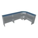 отзыв Стойка ресепшен угловая 187x187x116 Эдем (угол - металл. пластик)