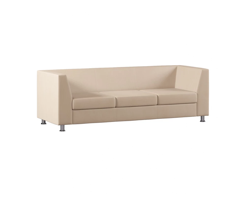 Диван Everprof Monro трехместный Экокожа, Бежевый