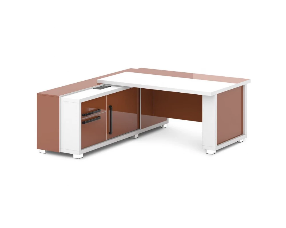 Стол с греденцией (беспроводная зарядка, 2xUSB, розетка) 1835х2016х750 Grace