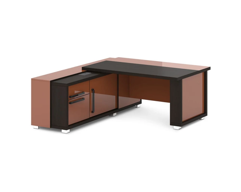 Стол с греденцией (беспроводная зарядка, 2xUSB, розетка) 1835х2016х750 Grace