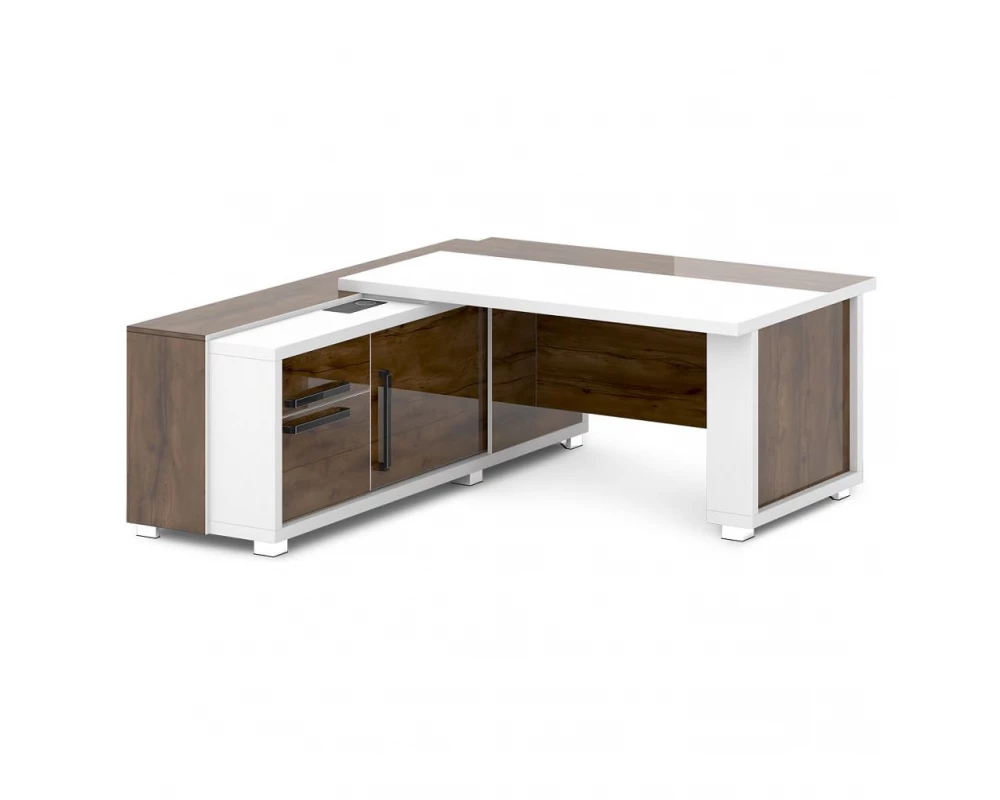 Стол с греденцией (беспроводная зарядка, 2xUSB, розетка) 1835х2016х750 Grace