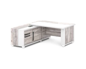 Стол с греденцией (беспроводная зарядка, 2xUSB, розетка) 1835х2016х750 Grace images