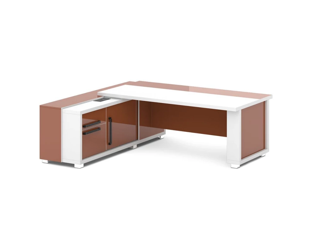 Стол с греденцией (беспроводная зарядка, 2xUSB, розетка) 2235х2016х750 Grace