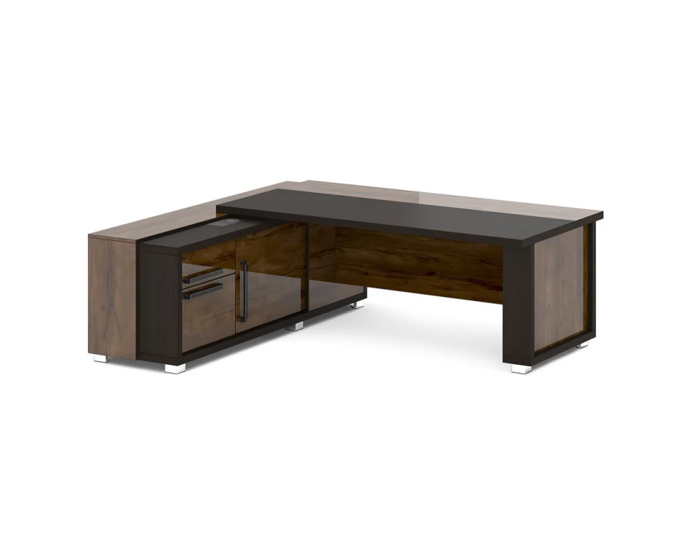 Стол с греденцией (беспроводная зарядка, 2xUSB, розетка) 2235х2016х750 Grace