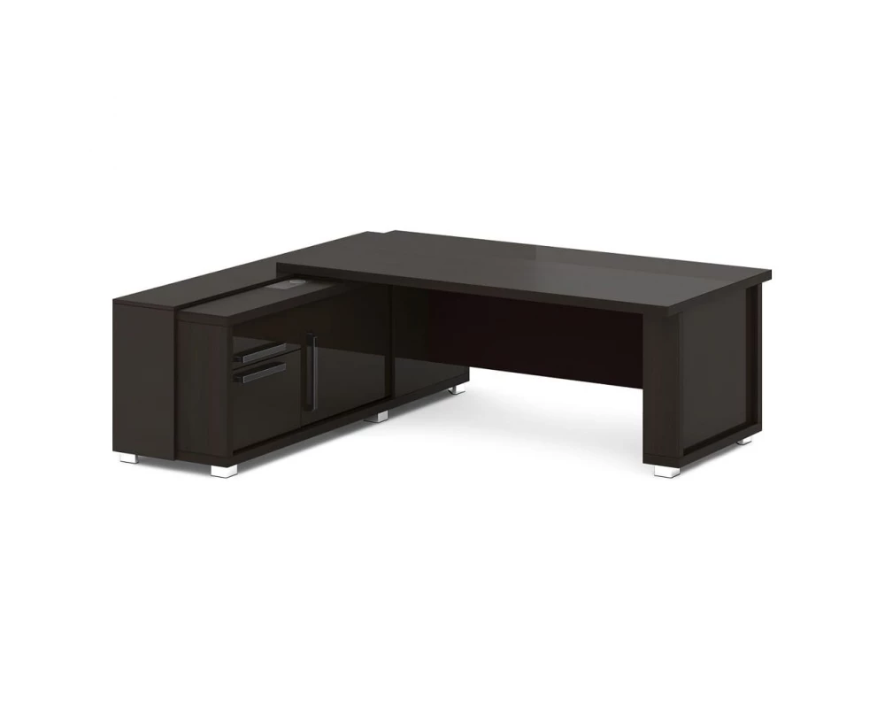 Стол с греденцией (беспроводная зарядка, 2xUSB, розетка) 2235х2016х750 Grace