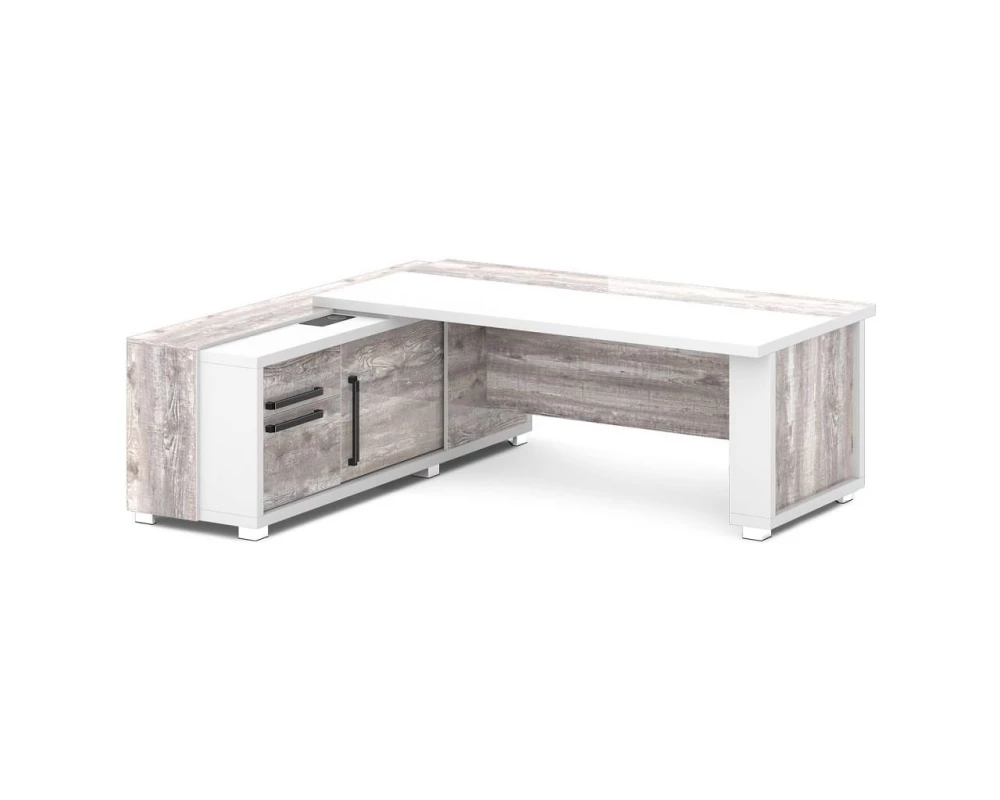 Стол с греденцией (беспроводная зарядка, 2xUSB, розетка) 2235х2016х750 Grace