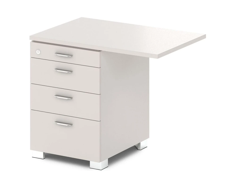 Тумба приставная с замком на 1 ящик 900х600х750 Грандэса / Grandeza