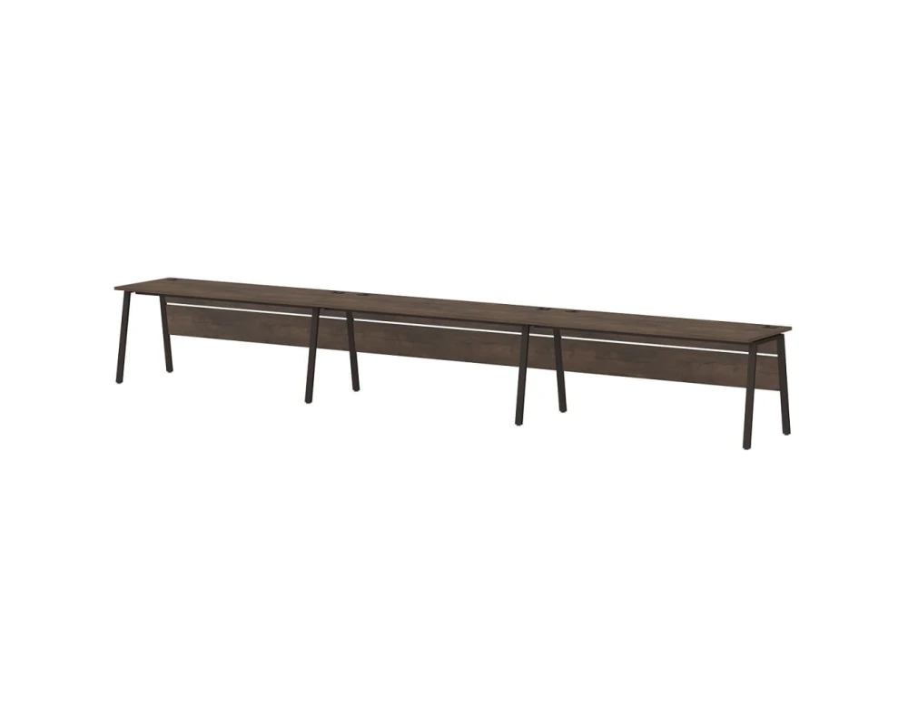 Линейный кластер на 3 рабочих места 5400х700х750 Лавана Стил / Lavana Steel