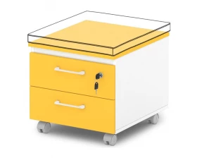 Тумба подкатная низкая с замком на первый ящик Sentida images