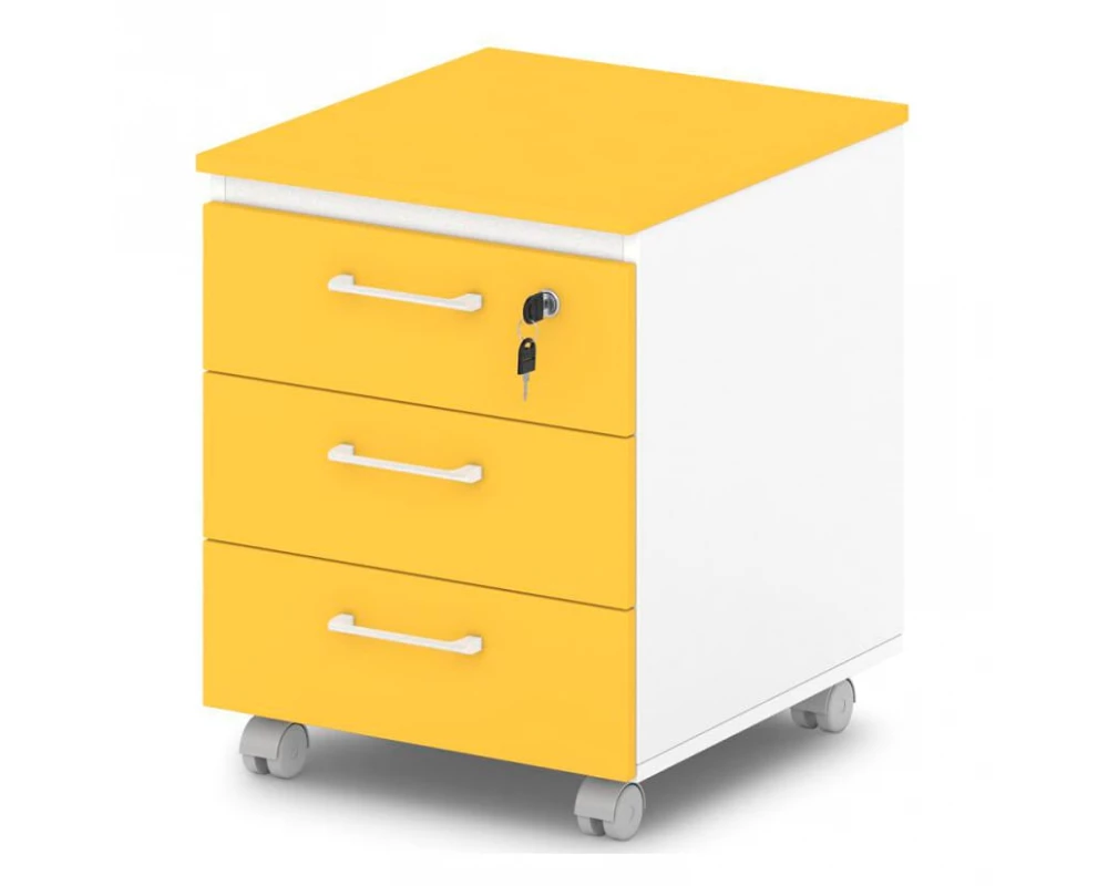 Тумба подкатная с замком на первый ящик Sentida