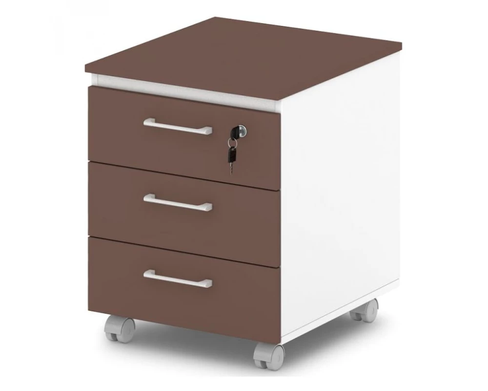 Тумба подкатная с замком на первый ящик Sentida