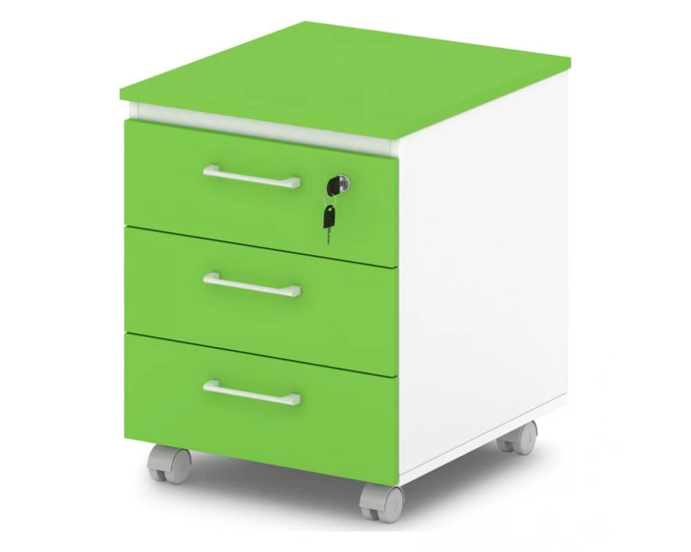 Тумба подкатная с замком на первый ящик Sentida