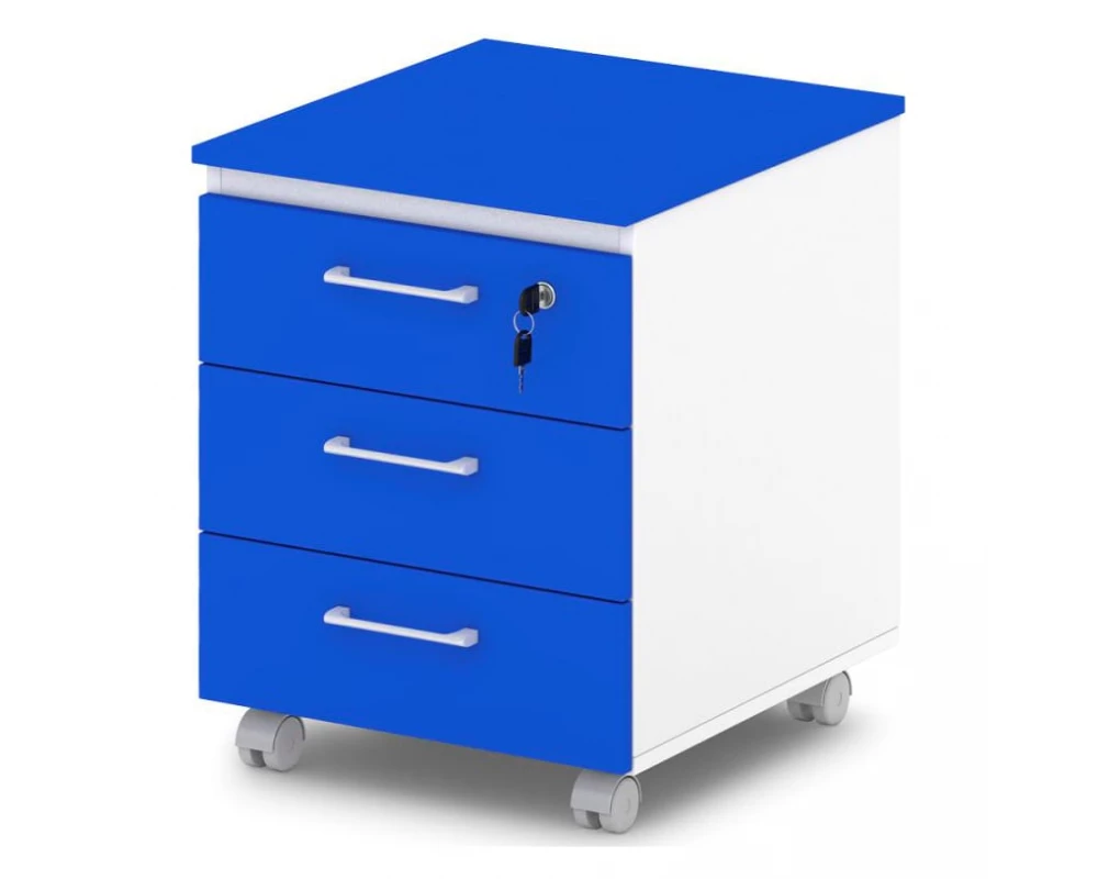 Тумба подкатная с замком на первый ящик Sentida