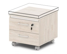 Тумба подкатная низкая с замком на первый ящик Sentida images
