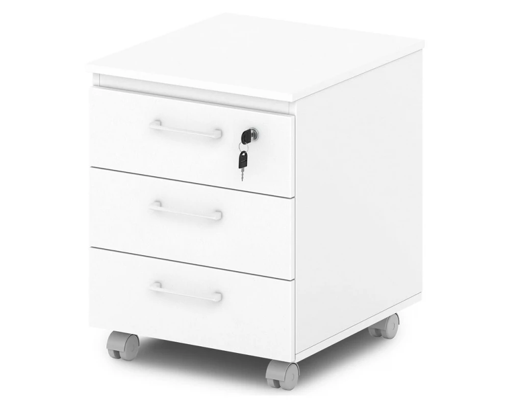 Тумба подкатная с замком на первый ящик Sentida