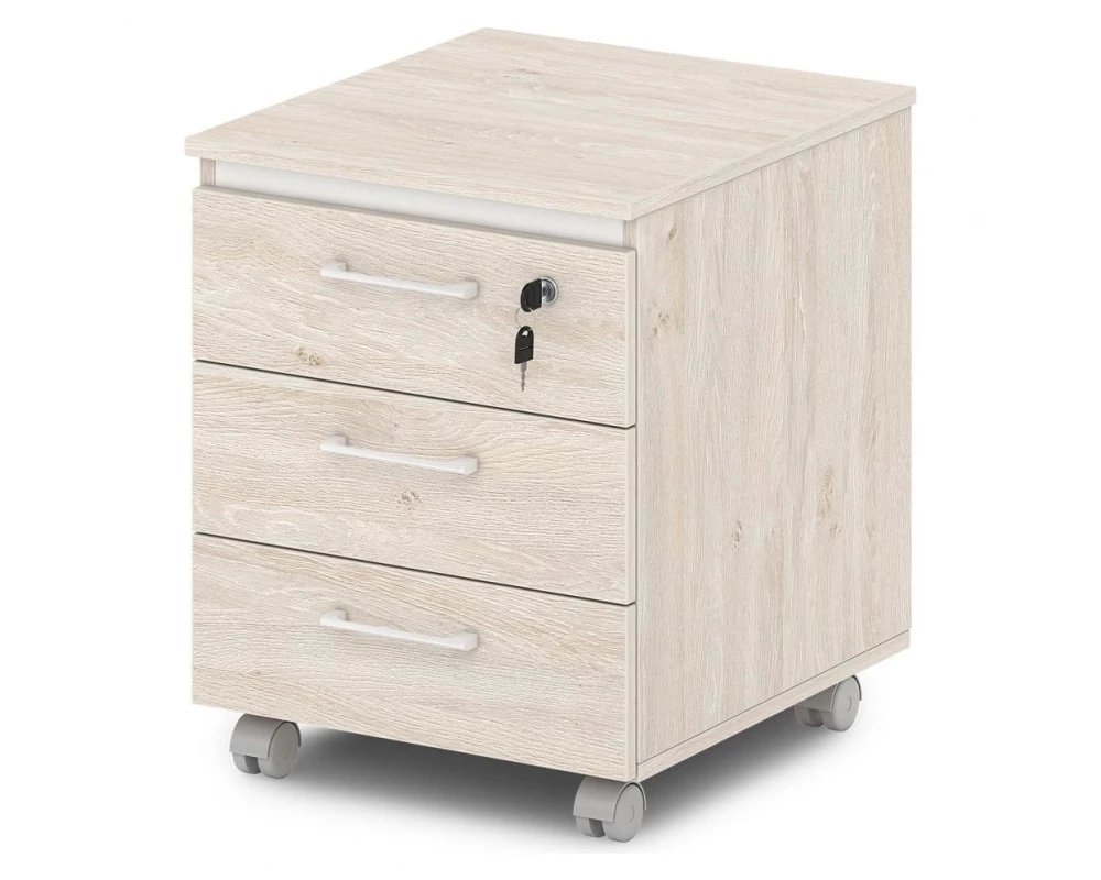 Тумба подкатная с замком на первый ящик Sentida