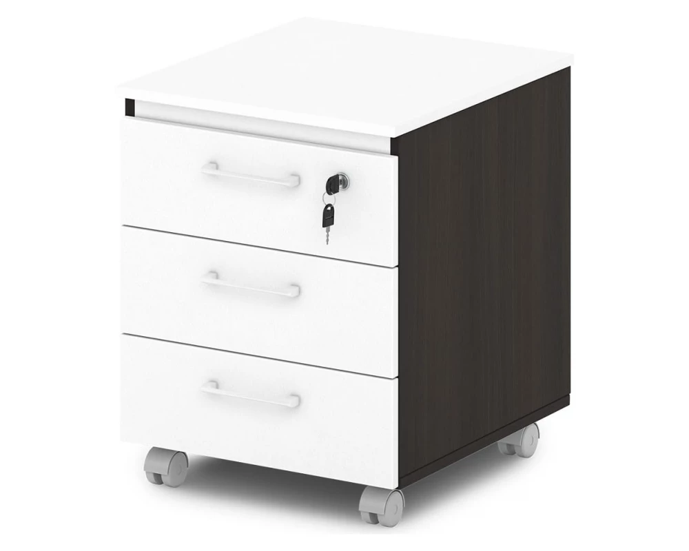 Тумба подкатная с замком на первый ящик Sentida