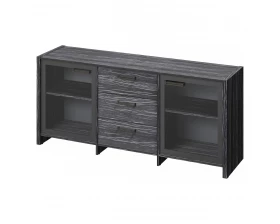 Тумба с 2 дверьми в алюминевом профиле и 3 ящиками Festus images