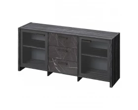 Тумба с 2 дверьми в алюминевом профиле и 3 ящиками Festus images