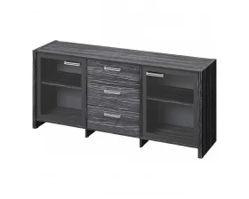 Тумба с 2 дверьми в алюминевом профиле и 3 ящиками Festus images