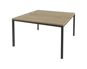 Стол-тандем на металлокаркасе с заглушками кабель-канала IL-41 Инновация images