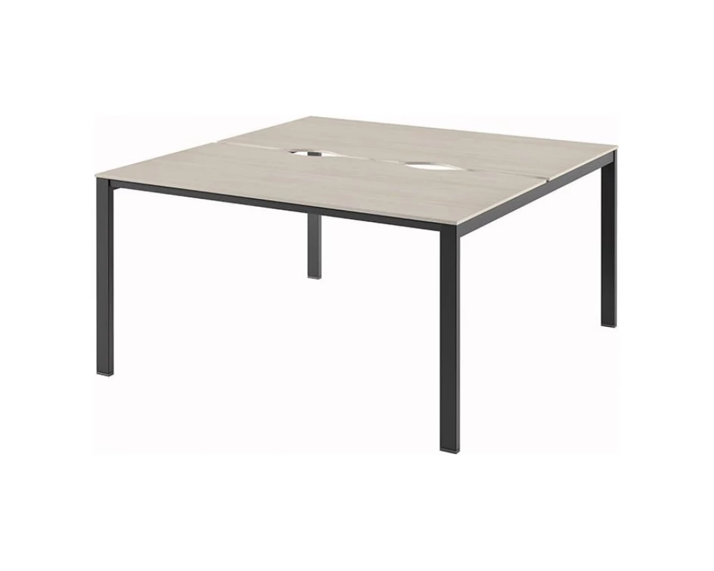 Стол-тандем на 2 рабочих места с установкой фронтального экрана N-42 Саньяна