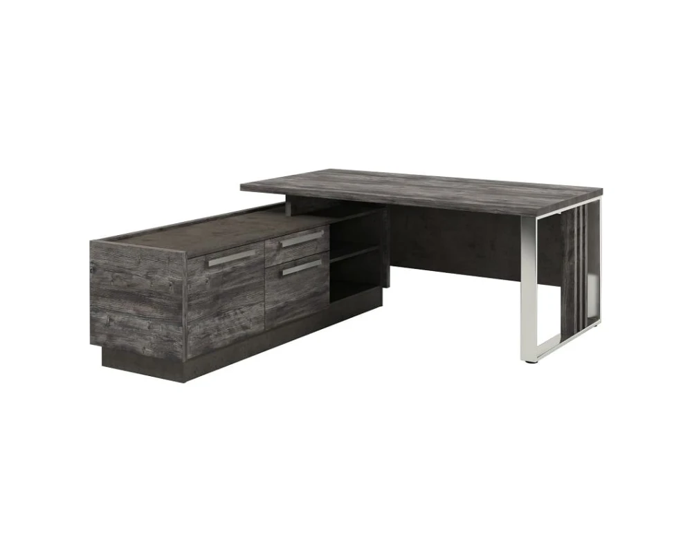 Стол руководителя с опорной тумбой и металлической опорой Z-418л.0000* Вестар / Vestar