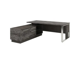 Стол руководителя с опорной тумбой и металлической опорой Z-420л.0000 Вестар / Vestar images