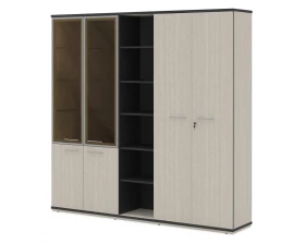 Гардероб комбинированный глубокий ПК-СЕ-ШГ3С220Х225К1Г1ДС/Г-В4 Сенатор images