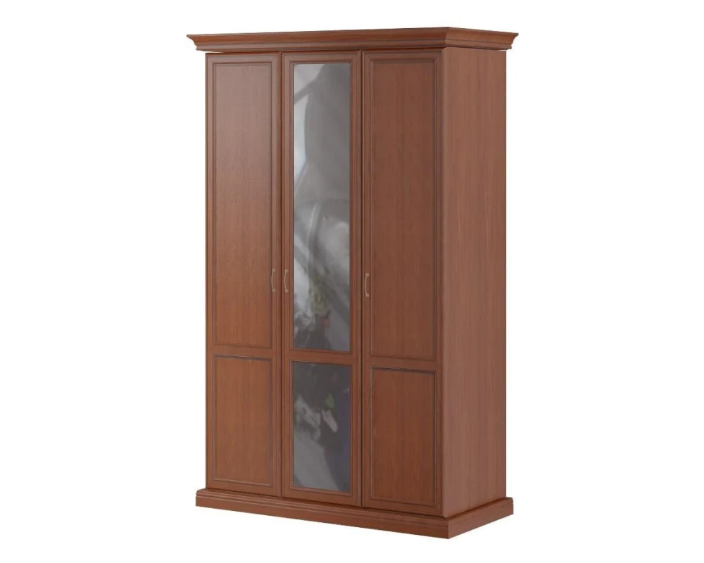 Гардероб трехстворчатый, высокий, глубокий левый. ПК-ВР-ГГ233Х147Л/2ДГ/1ДЗ-В18 Версаль